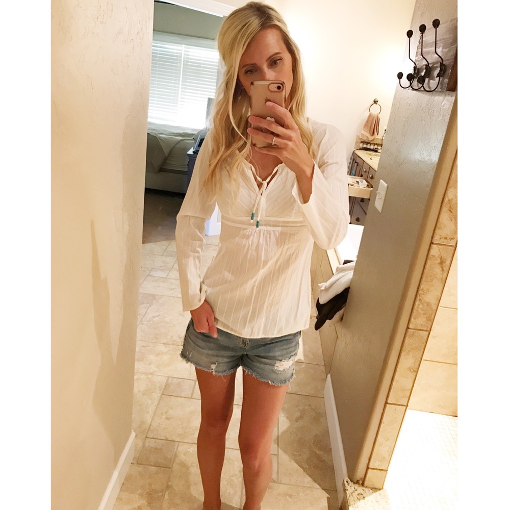 Ann Taylor Loft Linen Blouse